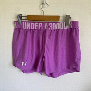 Under Armour Women Play Up Athletic Sports Shorts • Bright Purple • S Small